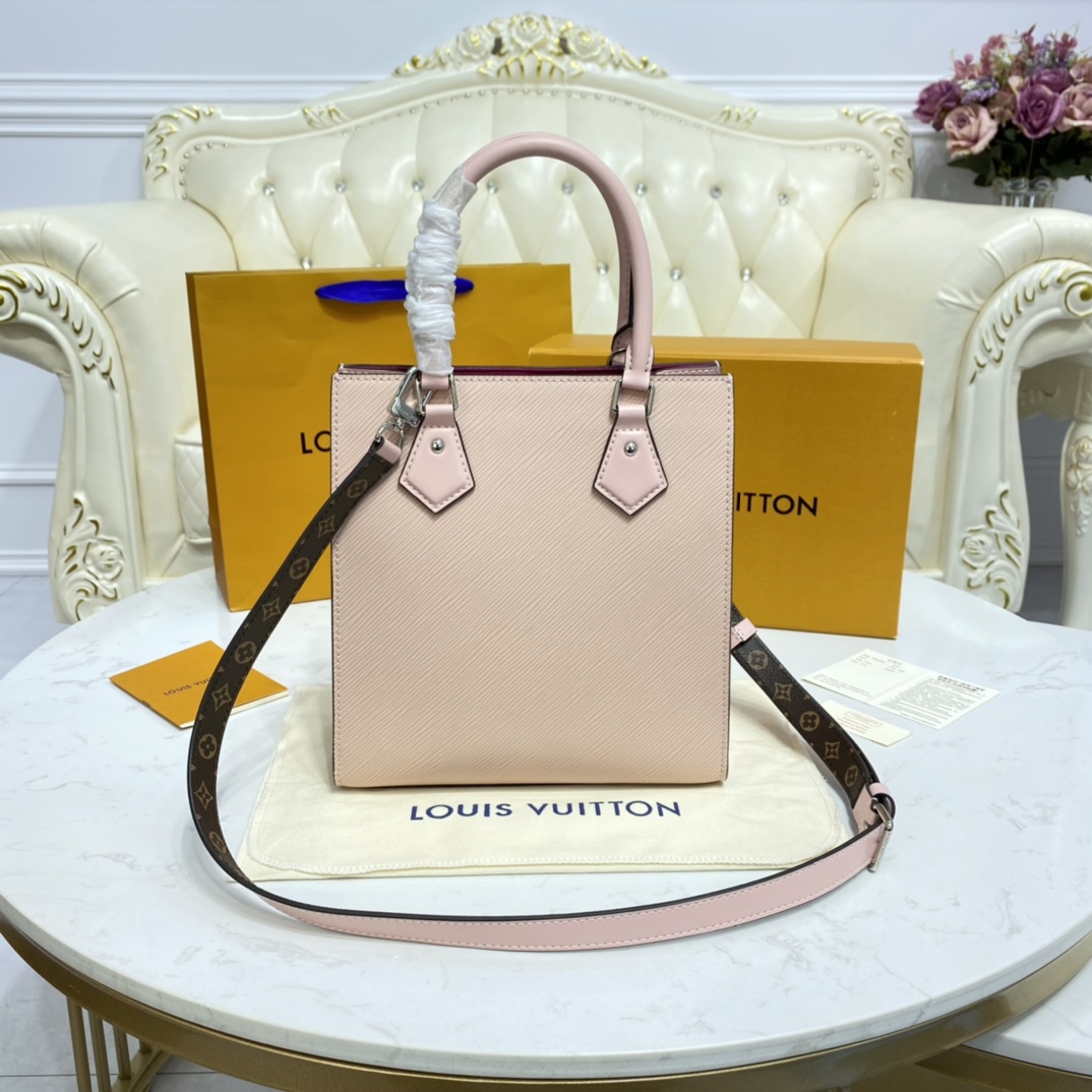 Louis Vuitton SAC PLAT BB Handbag Epi Leather M58659 Rose Ballerine